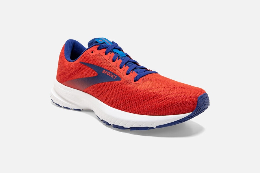 Brooks Launch 7 Road Running Shoes Mens - Orange/Blue - XFNHE-1865